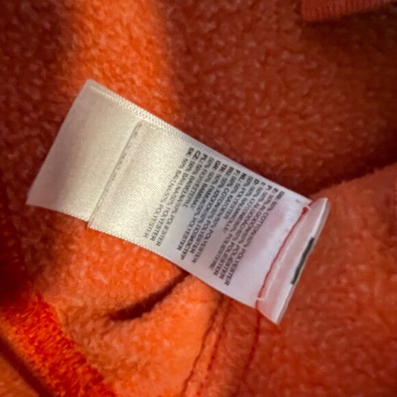 The North Face Mens Hoodie Small Orange Cotton Blend Pullover - Picture 5 of 9